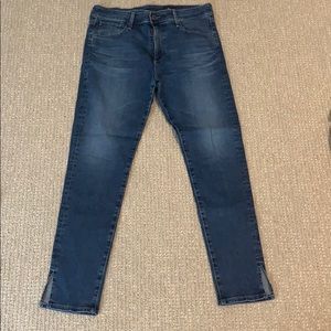 AG The Farrah Skinny Ankle Blue Denim